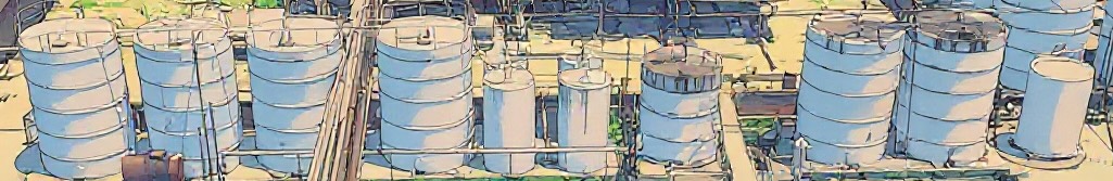 Storage and process tanks at the works